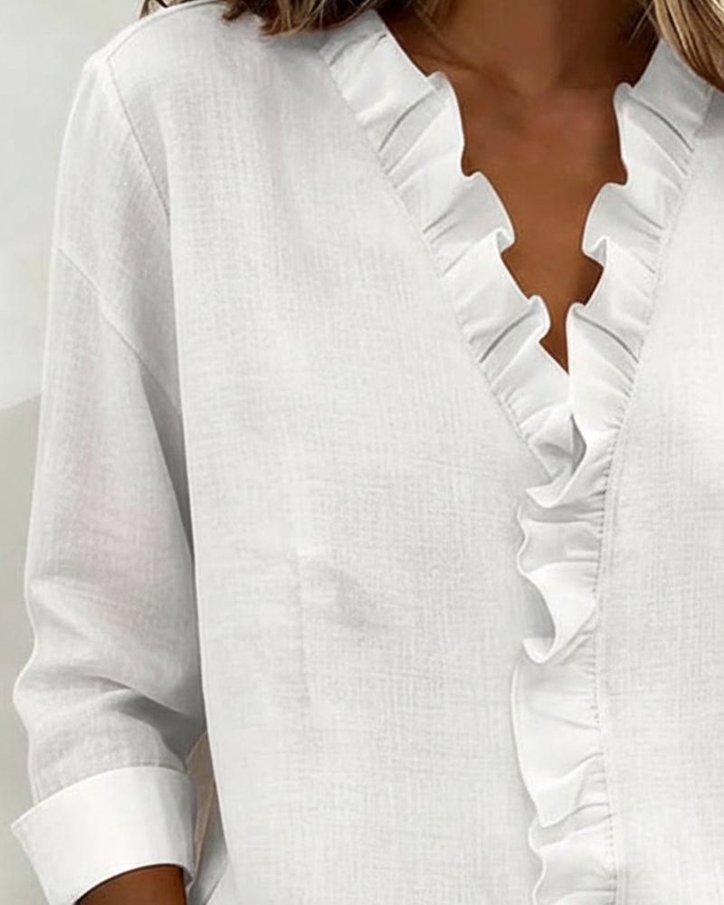 Lena | Stilvolle Bluse für Damen mit Volants