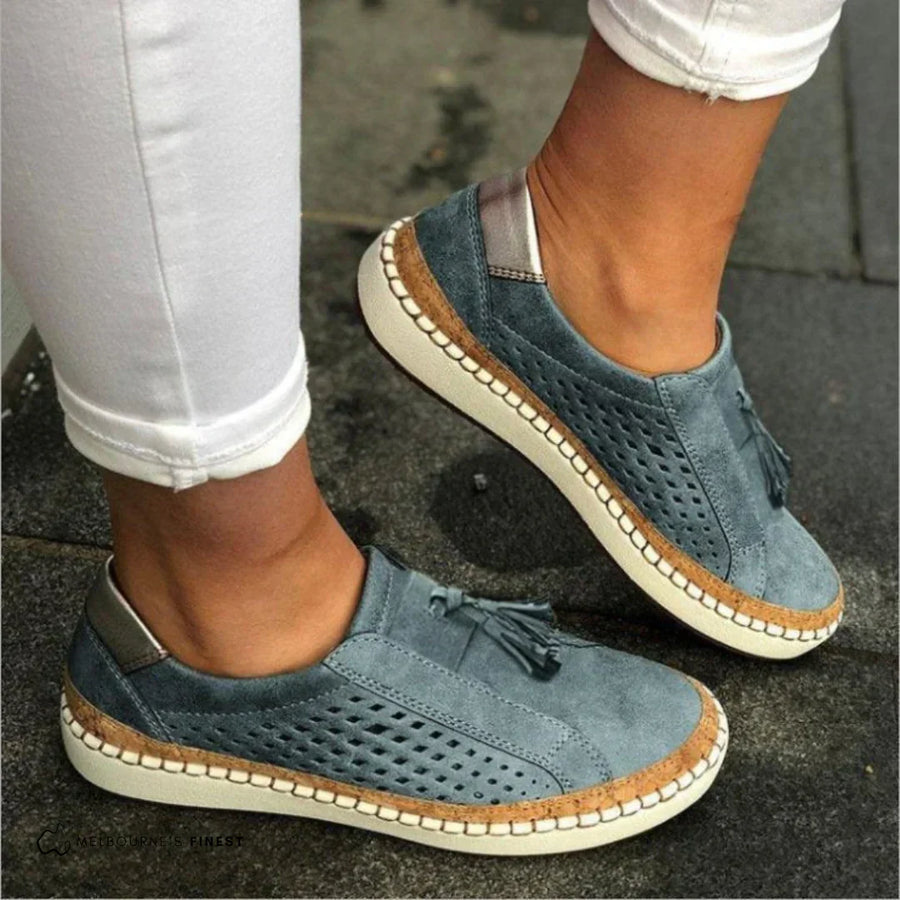 Orthopädische Slip-On-Sneaker für Damen mit Fußgewölbestütze
