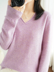 Birgit | V-Ausschnittpullover mit Kaschmirgefühl