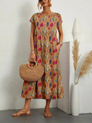 Clara | Leichtes Kleid mit elegantem Blumenmuster