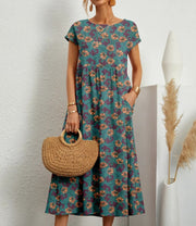 Clara | Leichtes Kleid mit elegantem Blumenmuster
