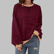 Lucy™ - Lässiger Gestreifter Pullover