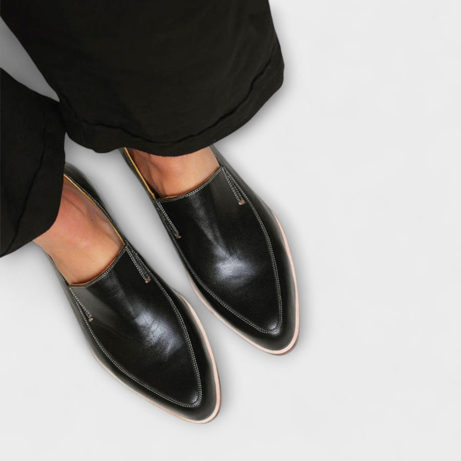 Jacqueline | Damen Klassische Slip-On Flache Loafer