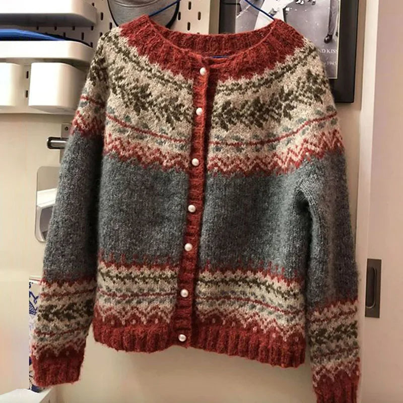Lilianna | Vintage Island-Strickjacke