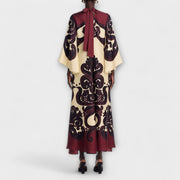 Lucy - Elegantes Maxi-Kleid mit beeindruckendem Grenadilla-Print für mühelose Stilvollheit