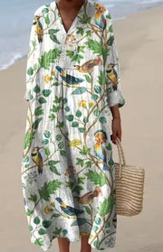 Heike | Luftiges Maxikleid mit floraler Note