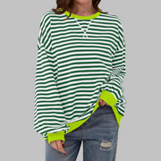 Lucy™ - Lässiger Gestreifter Pullover