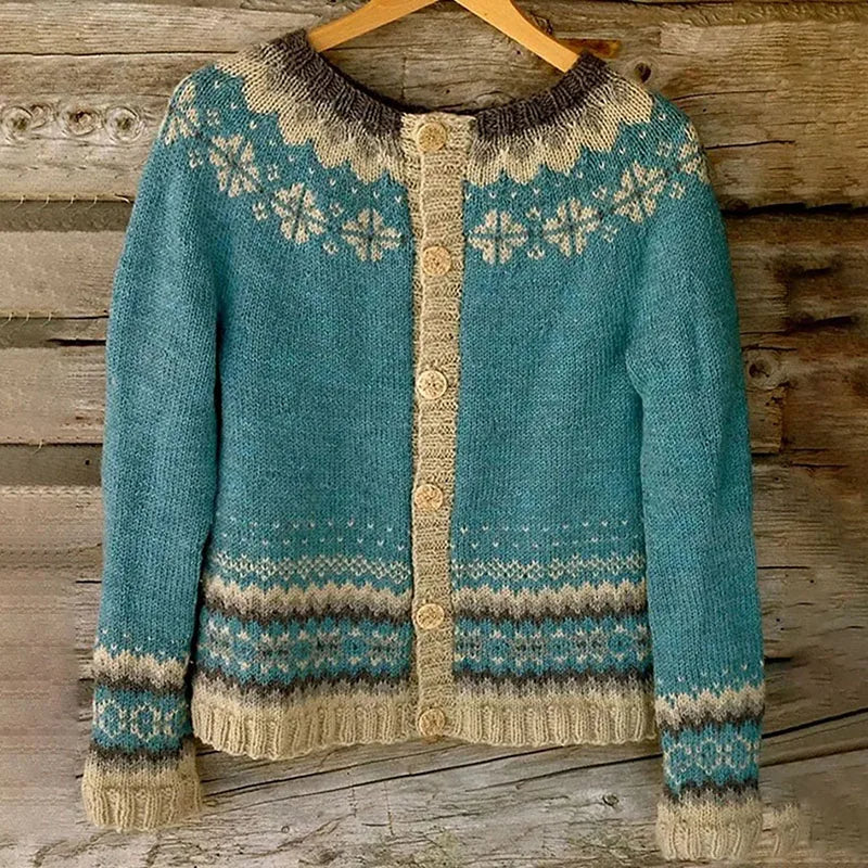Dorothe | Vintage Island-Strickjacke
