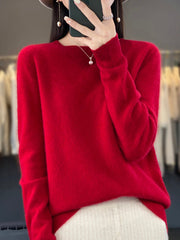 Kirsten | Damen Klassischer Strickpullover mit Langarm