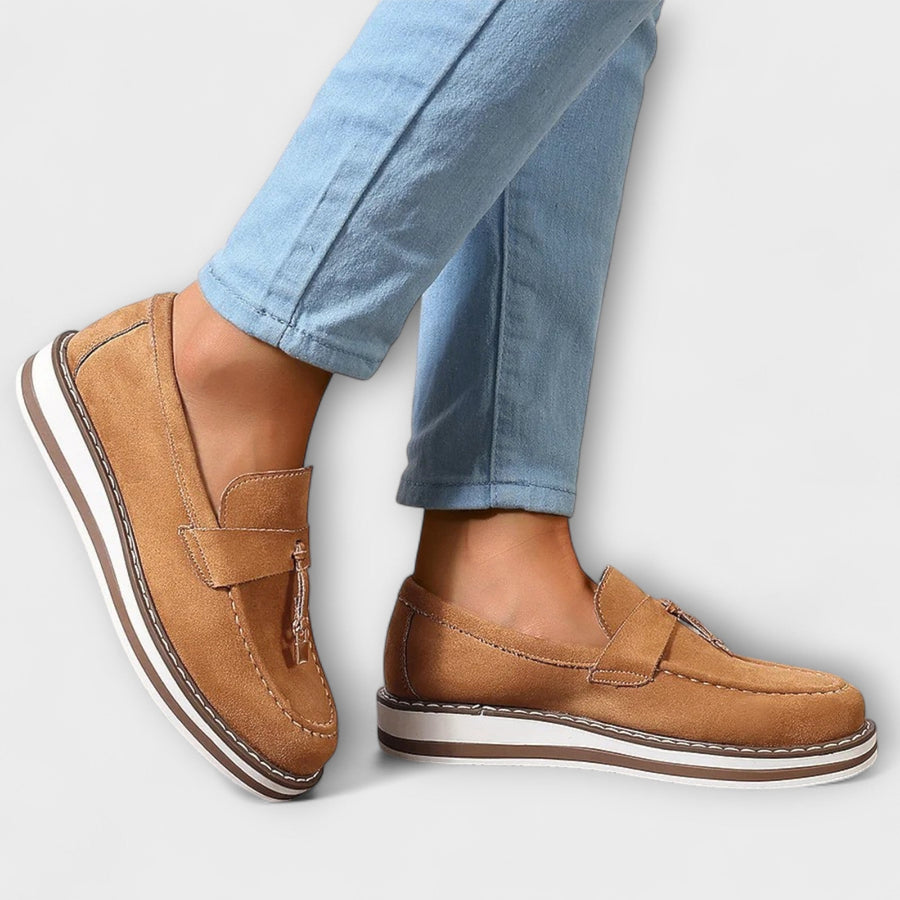 Valentina™ - Runde Nasen Casual Mokassins
