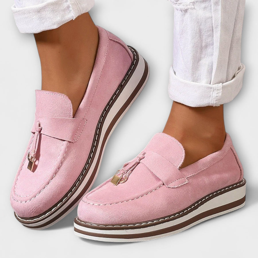 Valentina™ - Runde Nasen Casual Mokassins