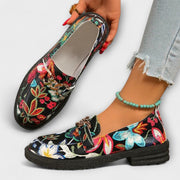 Berendina™ - Mehrfarbige Loafers mit Blumenmuster