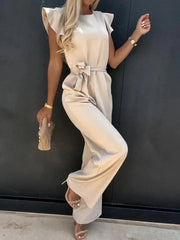 Damen Jumpsuit – Stretchmaterial – Eleganter Schnitt – Lange Ärmel