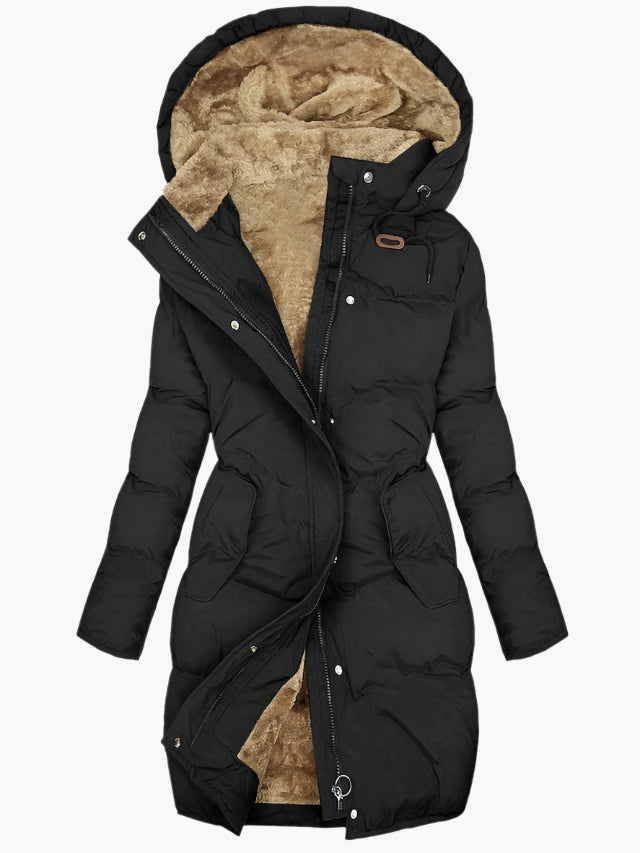 Merisa™ – Gefütterte Winterjacke mit Kapuze und Reißverschluss