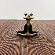 Meditoad – Eleganter Metall Frosch Räucherstäbchen Halter