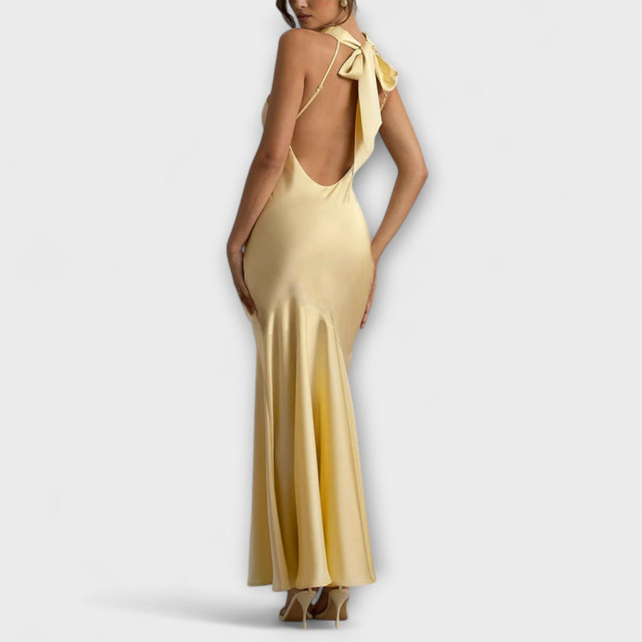 Lennon - Elegantes Satin-Maxi-Kleid