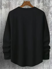 Lyman – Langarm Kapuzenpullover Mit Geometrischem Muster