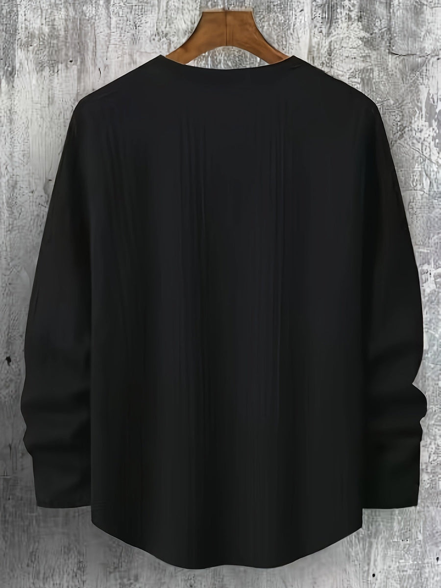 Lyman – Langarm Kapuzenpullover Mit Geometrischem Muster