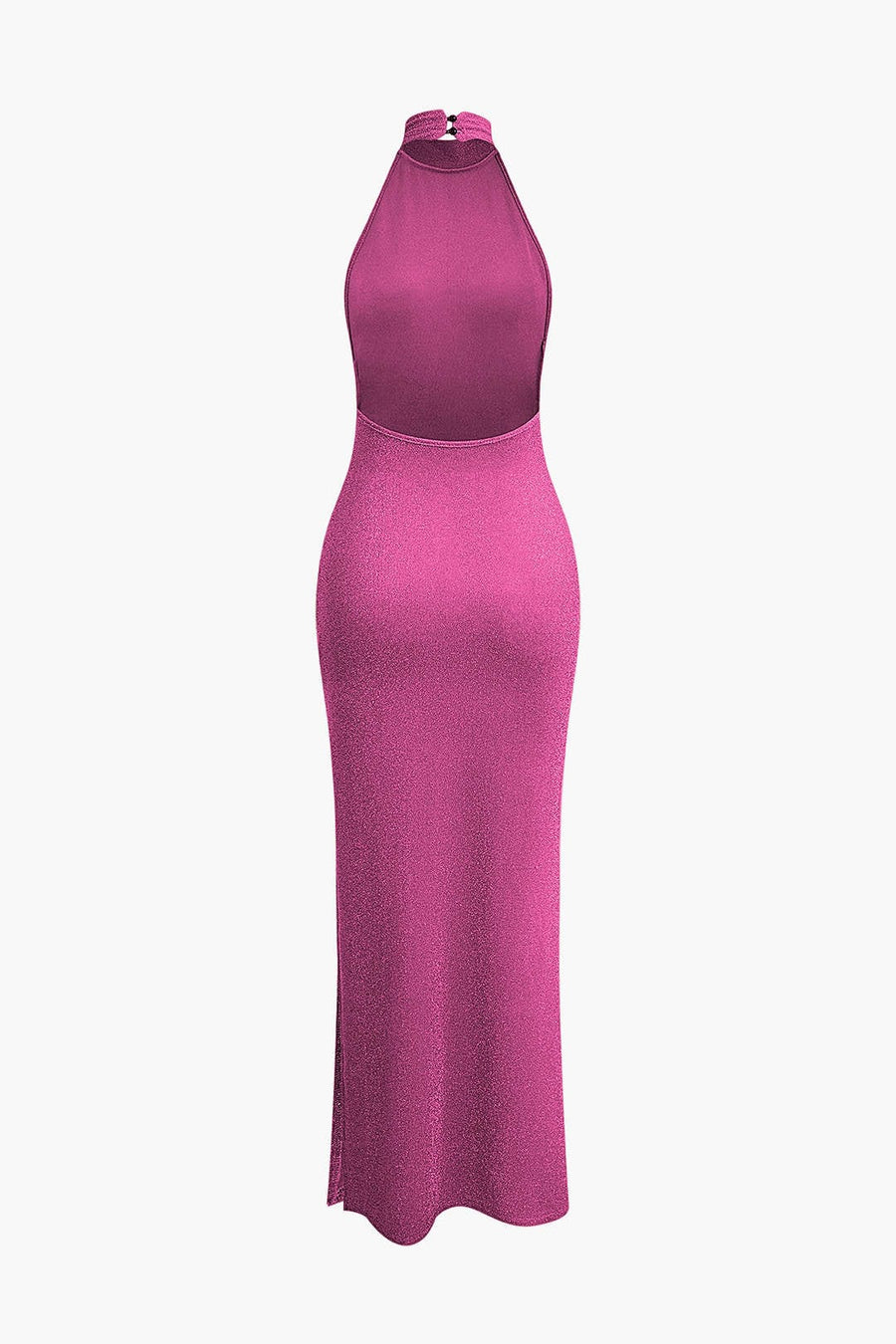 Luisa | Glitzerndes rückenfreies Neckholder-Abendkleid - glamouröse Verführung