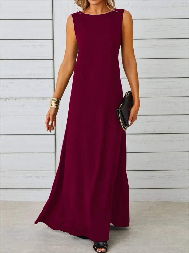 Heidi-Mode | Elegante Jacquard Kleid Ohne Ärmel