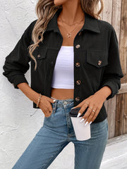 Nichola – Langärmelige Jacke Mit Knopfleiste