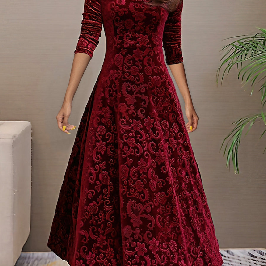 Isabella | Damen Samtkleid elegant modern stilvoll
