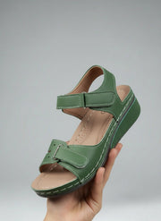 Bequeme Damen-Sandalen mit Klettverschluss & dicker Sohle