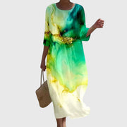 Claudia | Damen Stilvolles Blumenkleid – Florales Kleid Stilvoll Sommer 2026