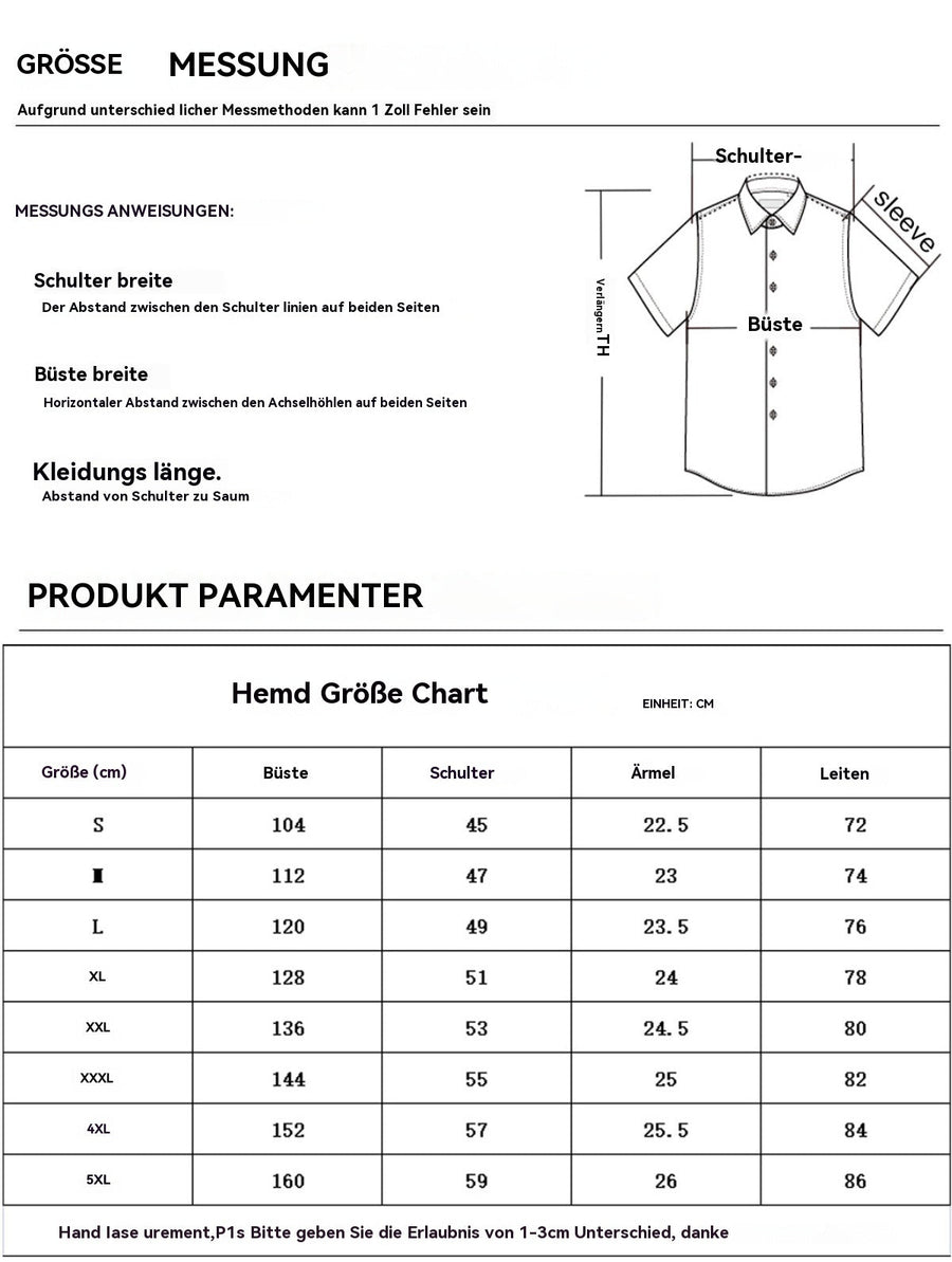 Heidi Mode | Herren Hemd mit gestreiftem Revers