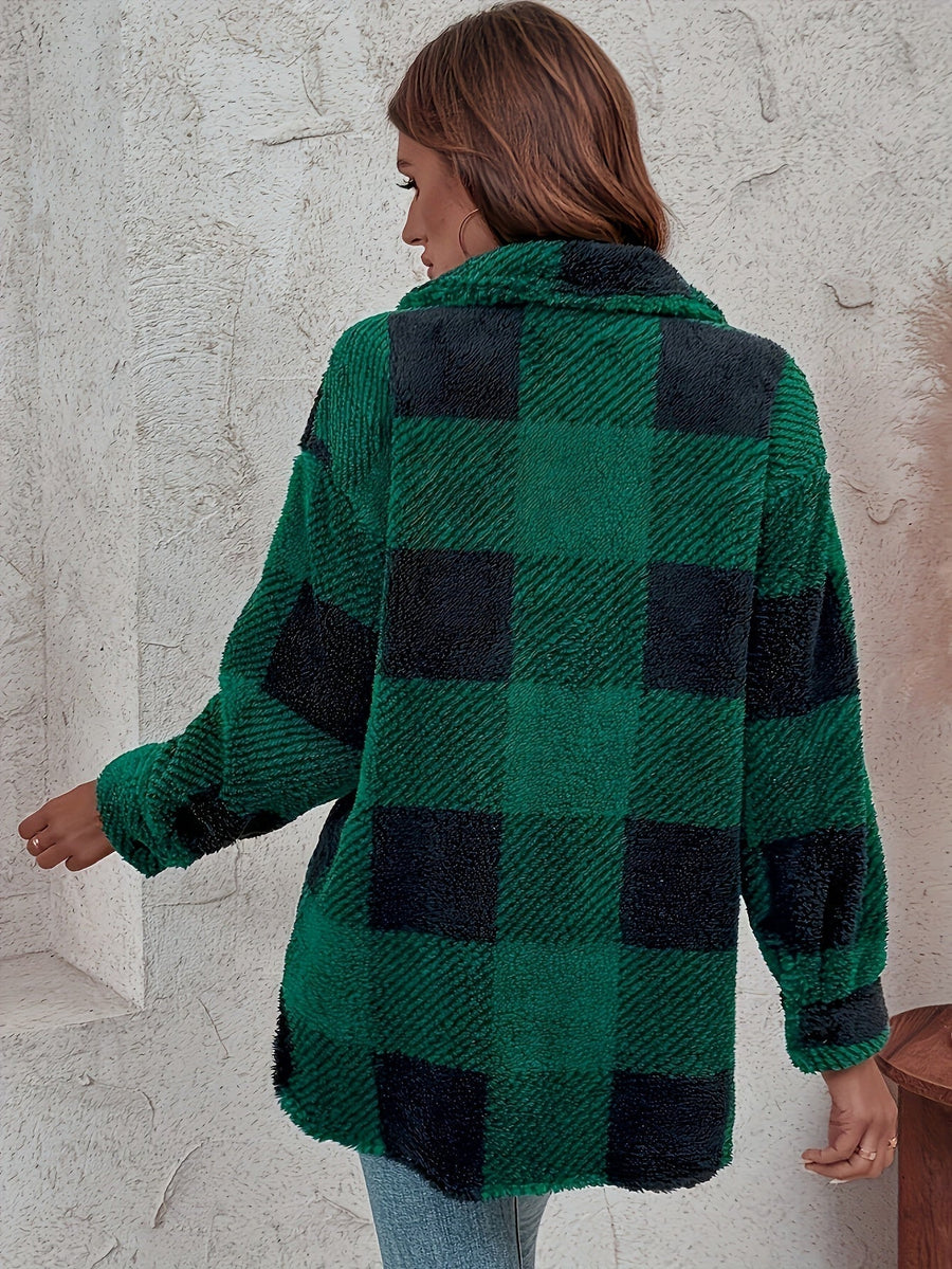 Sophie | Damen-Teddy-Wintermantel warm & lässig
