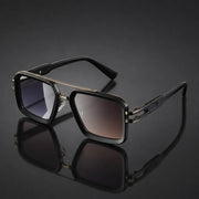 Eckige Damen-Sonnenbrille mit Doppelsteg