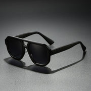 Eckige Herren-Sonnenbrille mit Doppelsteg