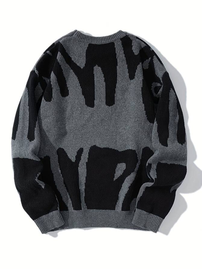 Gemusterter Damen Strickpullover