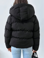 Damen Lässige Winter-Daunenjacke | Mit Kapuze