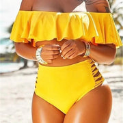 Heidi-Mode | Bikini für den Strand mit hoher Taille