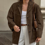 Britta | Eleganter Wildlederblazer für jeden Anlass
