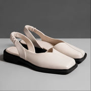 Elegante Damen Ballerinas Mit Square Toe
