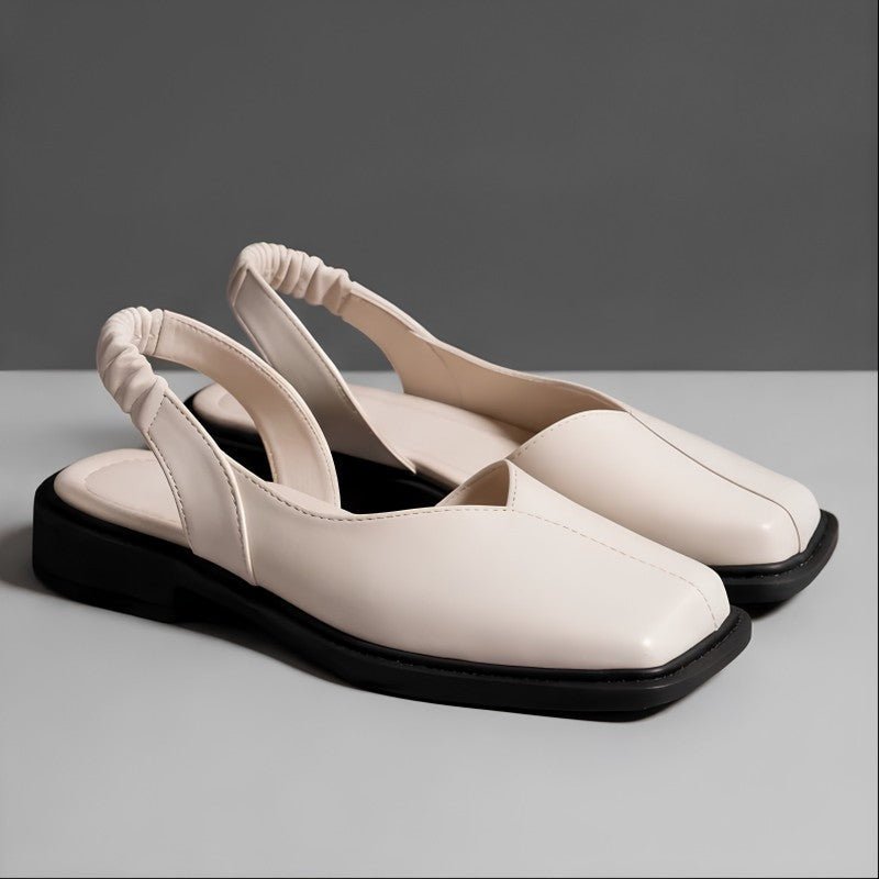 Elegante Damen Ballerinas Mit Square Toe