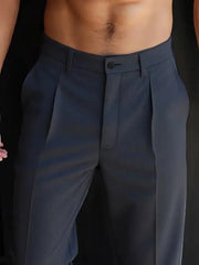 Elegante Herren Pantalon mit Geradem Bein