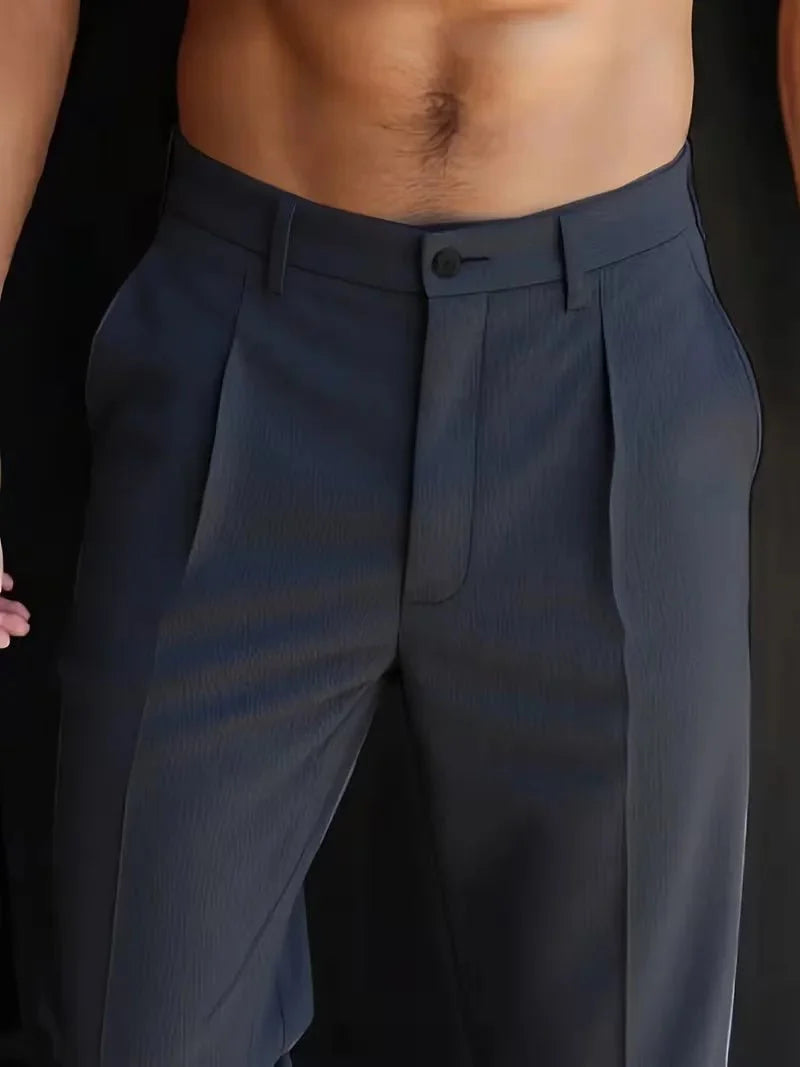 Elegante Herren Pantalon mit Geradem Bein