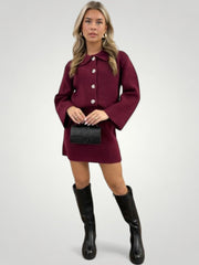 Sanna | Stilvolles Button-Down-Set mit Rock