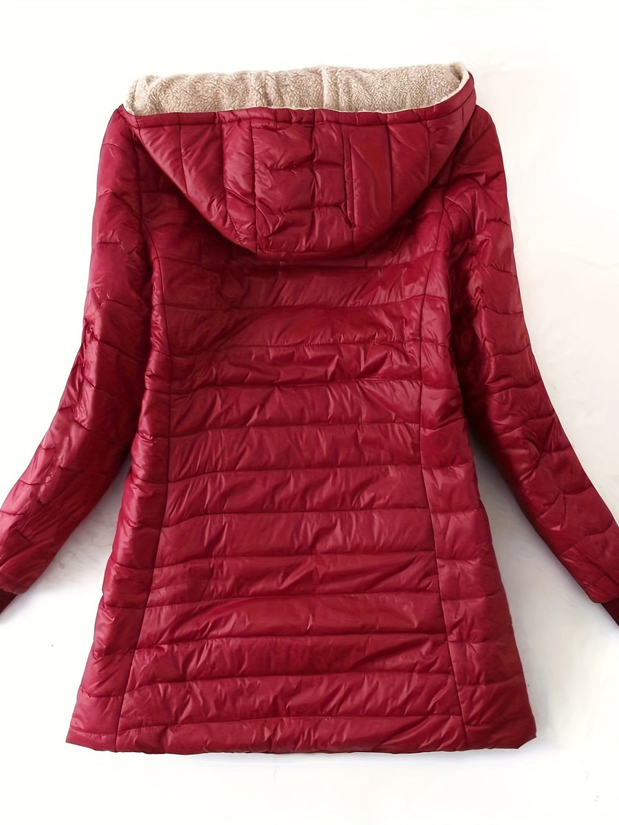 Klassische Fleece Winterjacke Mit Reißverschluss Für Damen | Herbst