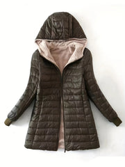 Klassische Fleece Winterjacke Mit Reißverschluss Für Damen | Herbst