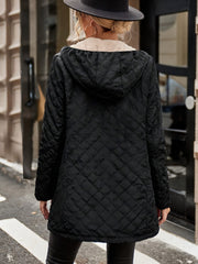 Stylische Gesteppte Winterjacke Für Damen | Mit Kapuze