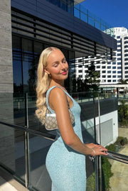 Elsa | Damen Ärmelloses Maxikleid – Fließendes Sommerkleid Urlaub & Hochzeit 2026