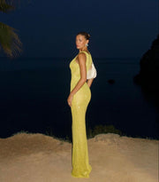 Elsa | Damen Ärmelloses Maxikleid – Fließendes Sommerkleid Urlaub & Hochzeit 2026