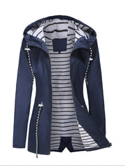 Damen Regenjacke Mit Reißverschluss | Langarm