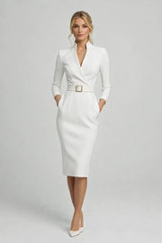 Etuikleid Damen Midi Elegant