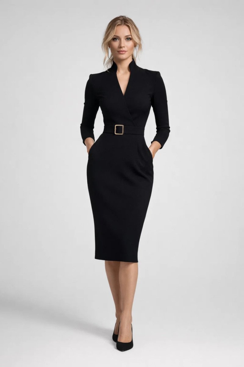 Etuikleid Damen Midi Elegant