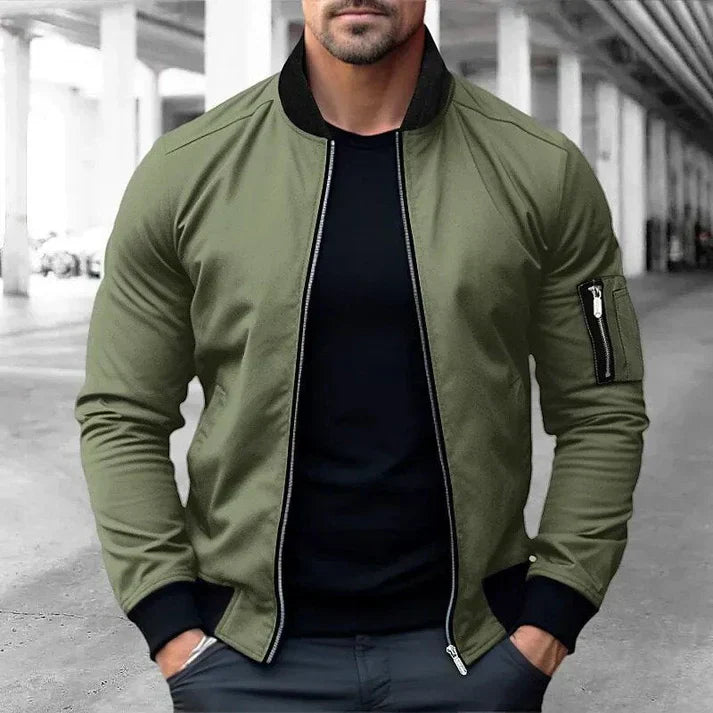 Balazs – pilotenjacke aus leder im vintage-stil für herren